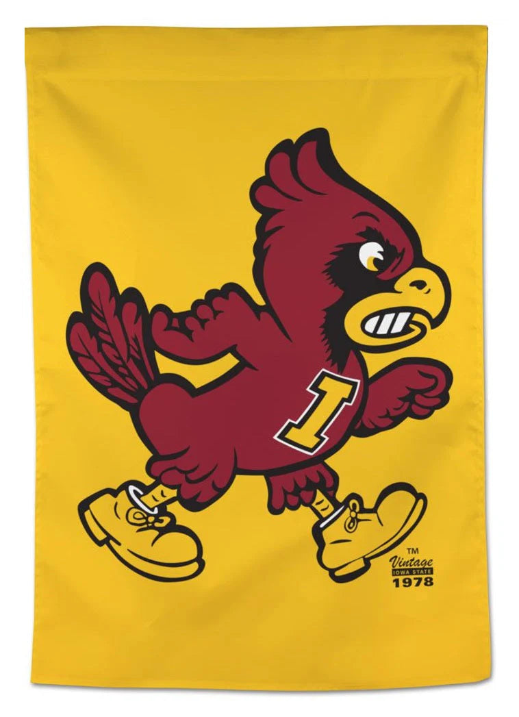 Iowa State Cyclones Angry Cy Vertical Flag
