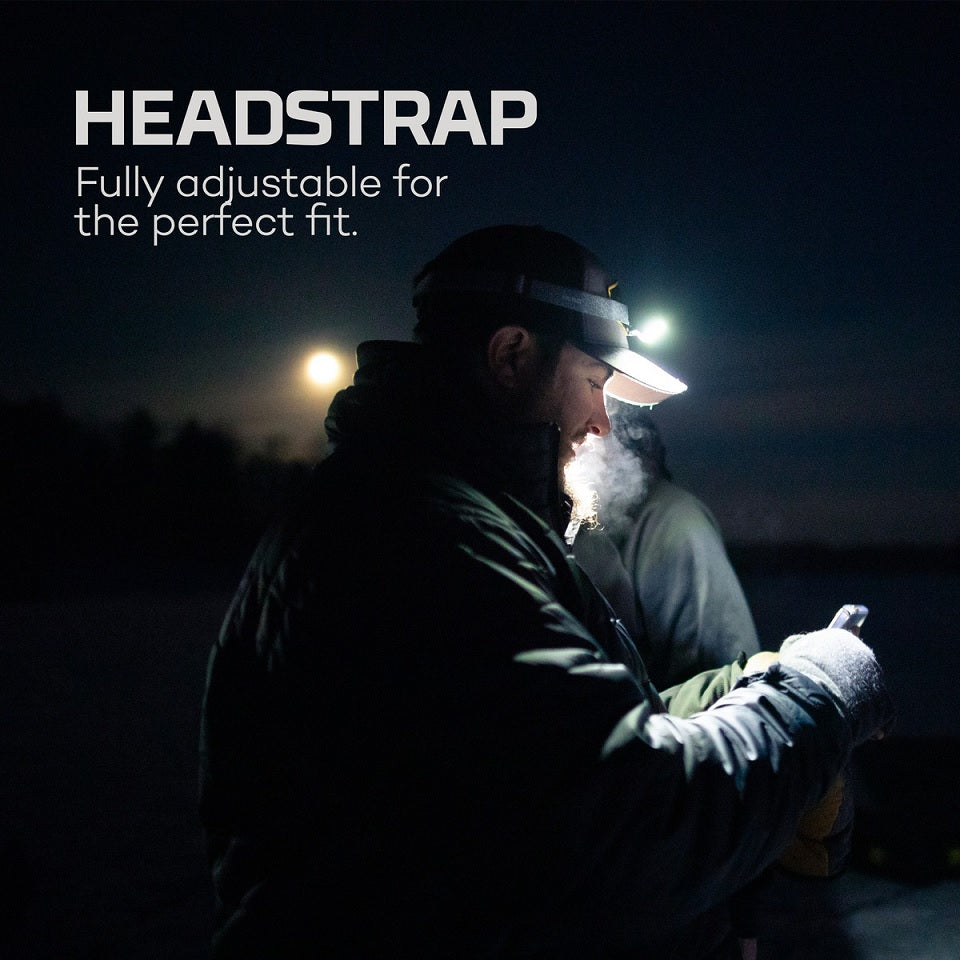 MYCRO 500+ Headlamp & Cap Light (Black & Silver)