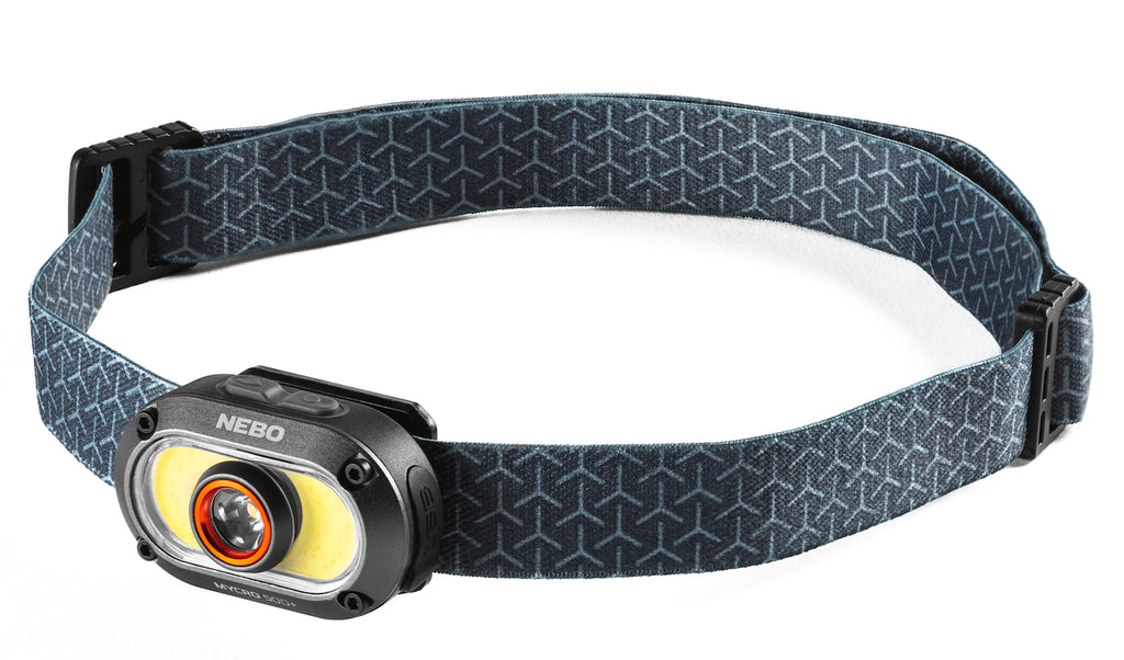 MYCRO 500+ Headlamp & Cap Light (Black & Silver)