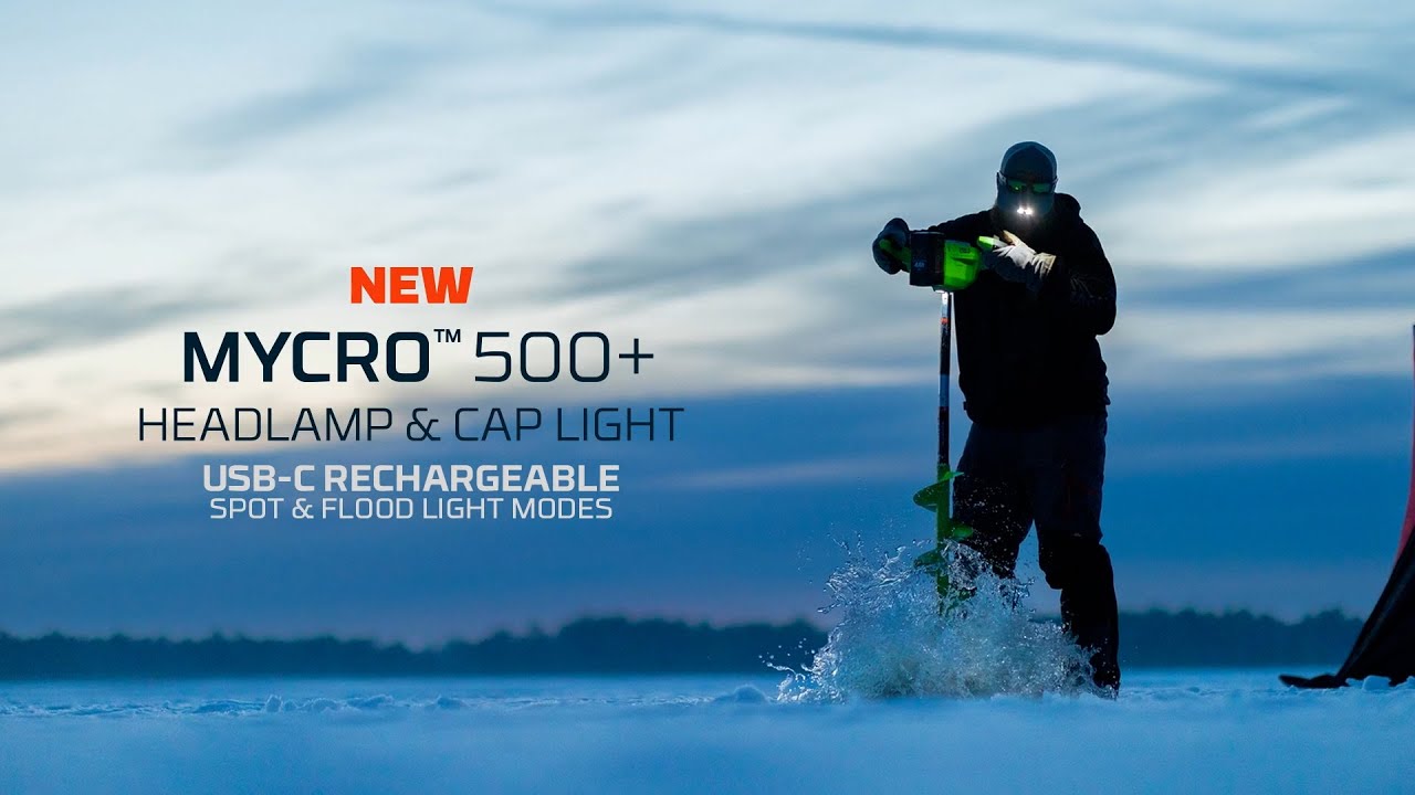 MYCRO 500+ Headlamp & Cap Light (Black & Silver)