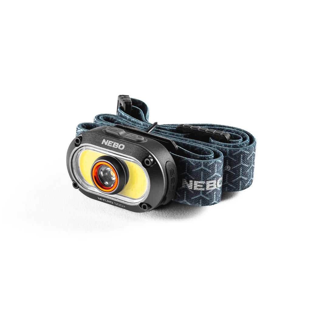 MYCRO 500+ Headlamp & Cap Light (Black & Silver)