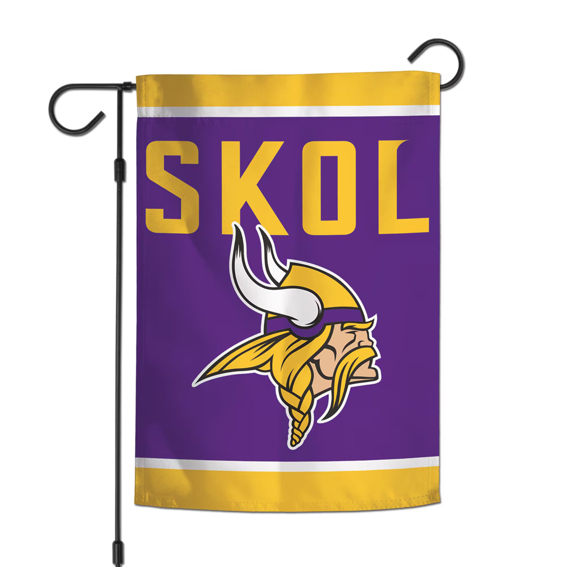 Minnesota Vikings SKOL 2-Sided Garden Flag
